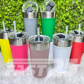Copo Térmico (Com Tampa e Canudo) 500ml em Oferta na Shopee