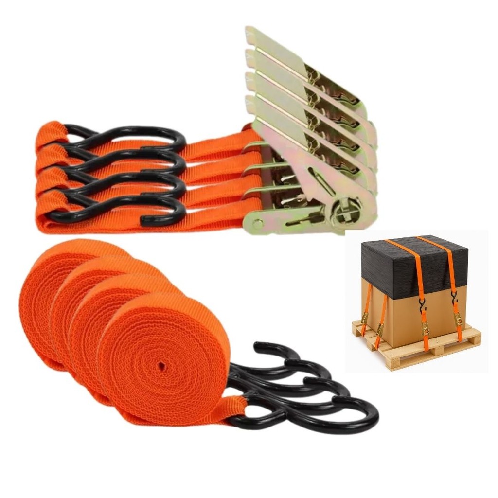 Cinta de Amarração com Catraca 4 Metros – Super Resistente e Segura