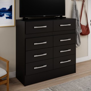 Cômoda 8 Gavetas Imperatriz Preto em Oferta na Shopee