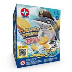 Jogo Tubarão Pirata Ação e Movimento Infantil Estrela Oficial