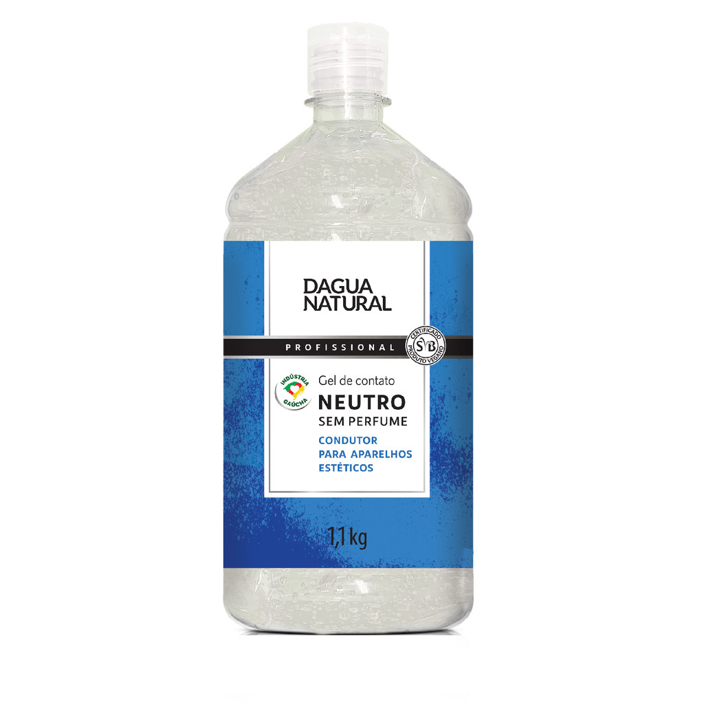 Gel de Contato Neutro 1,1kg Dagua Natural – Uso Profissional em Procedimentos Estéticos