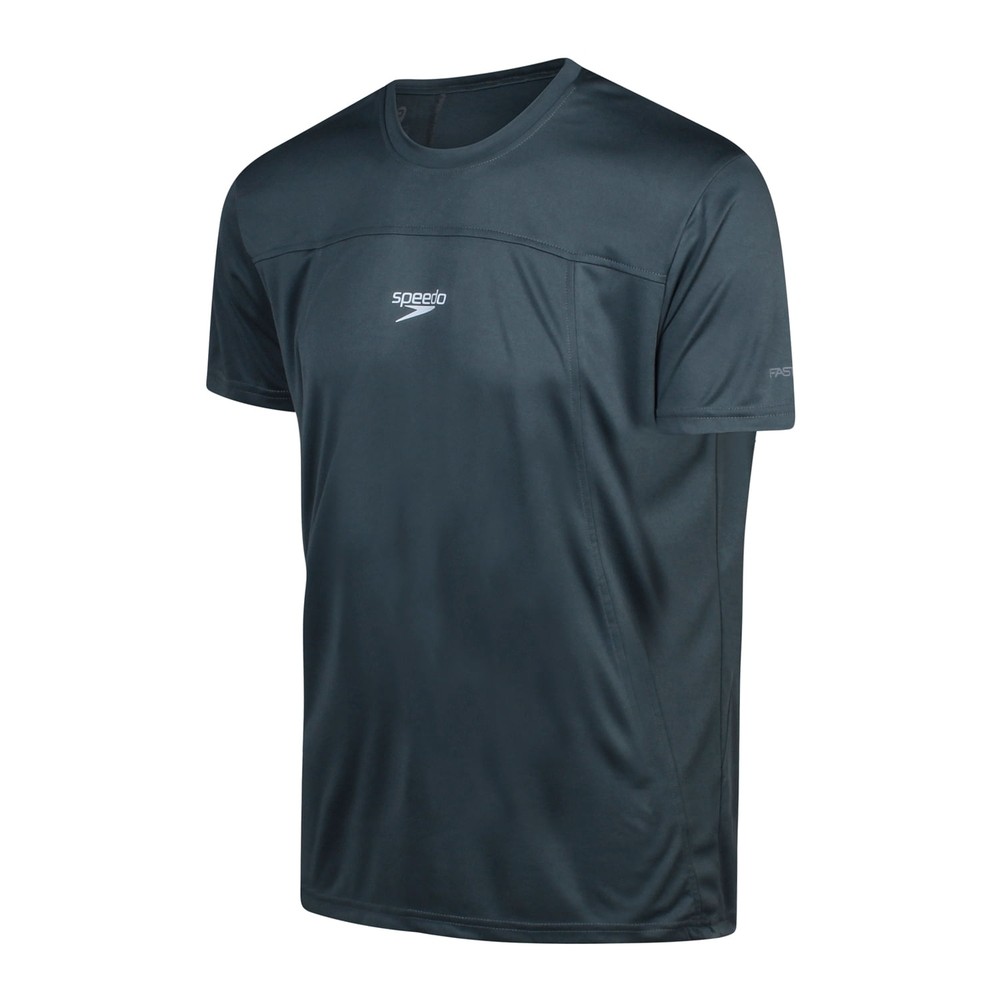 Camiseta Masculina Manga Curta Waves Treinos e Academia Speedo - BASALTO