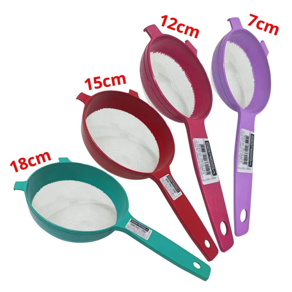 Peneira De Plástico Resistente Coagem de Sucos Frutas Farinha Açucar Unidade em Oferta na Shopee