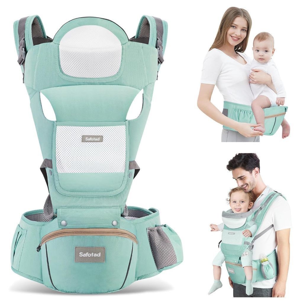 Canguru Para Bebê 0-3 Anos Ergonômico 3 Em 1 Estilo Canguru Frontal Infantil Hipseat MISULI em Oferta na Shopee