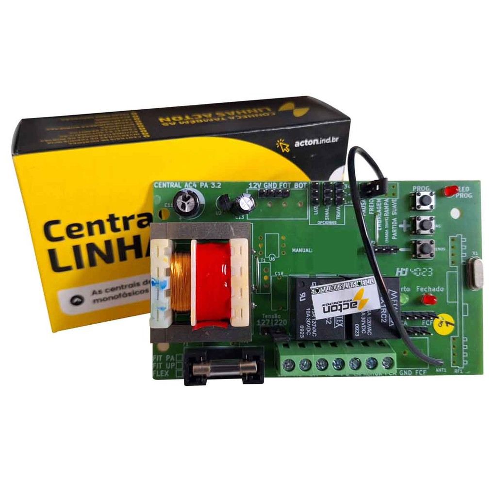 Placa Motor Portão Eletrônico Central AC4 Fit PA Acton