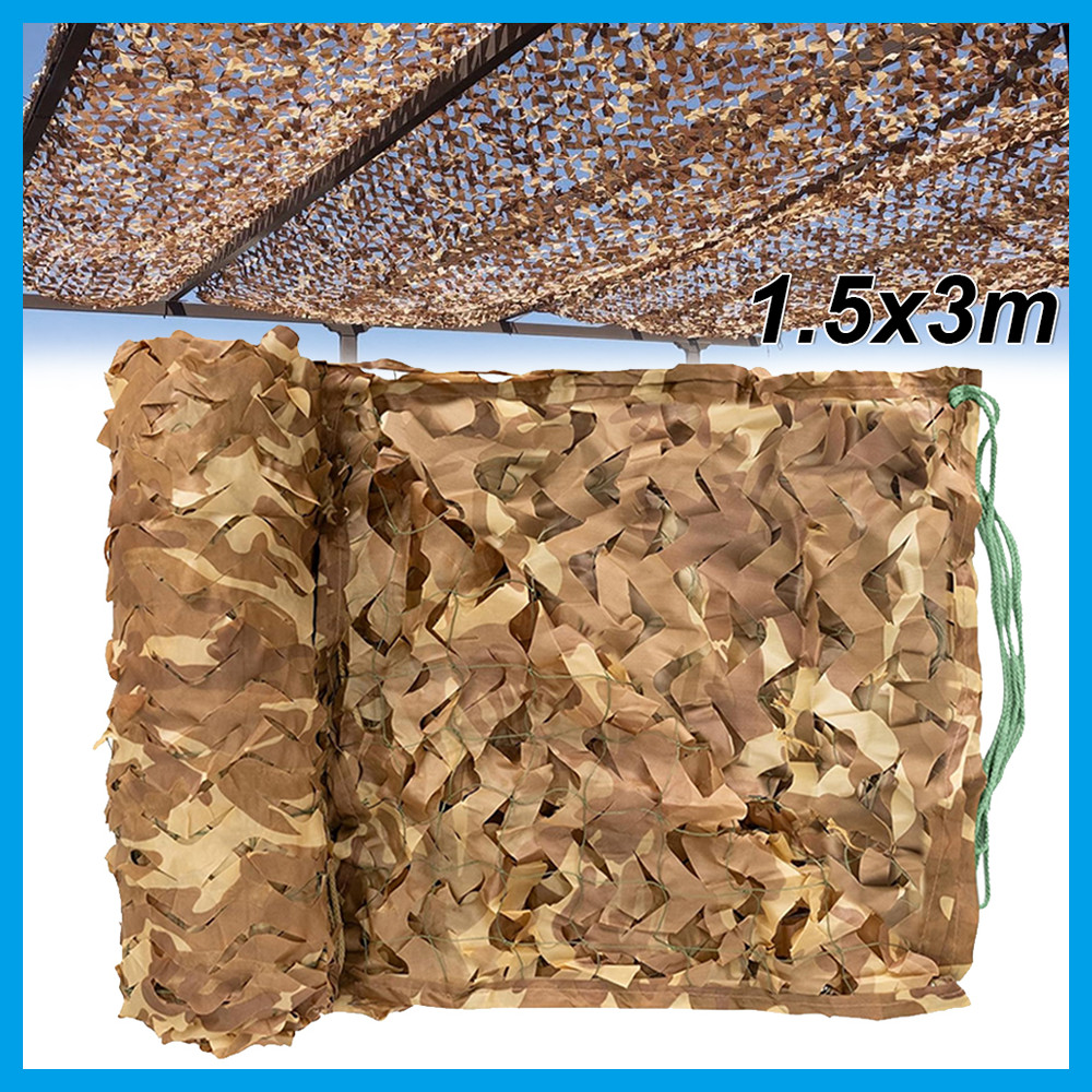 Grade de camuflagem militar de 3 x 1.5 m 丨 Rede de camuflagem para caça ao ar livre Camuflagem na selva/Desert