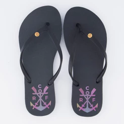 Chinelo Flamengo Manto 3 24 Feminino Preto
