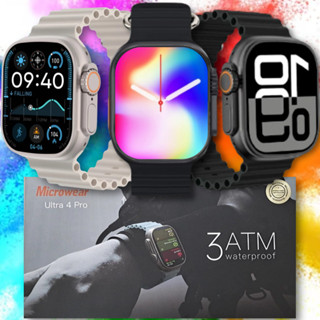Microwear U4 Pro Relógio Inteligente Ultra 4 Série 10 1GB ROM NFC Bússola Chat GPT 49mm 3ATM À Prova D'Água em Oferta na Shopee