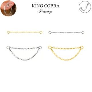 Corrente para Piercing orelha em Aço cirúrgico com Revestimento PVD 35mm KB113 em Oferta na Shopee