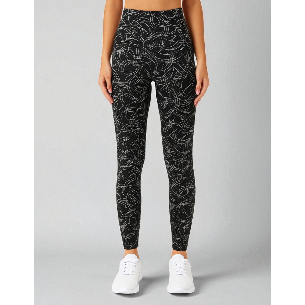 Kit 5 Calça Legging Feminina Estampada Longa Fitnes Compressao Leve Que Modela O Corpo E Secagem Rapida