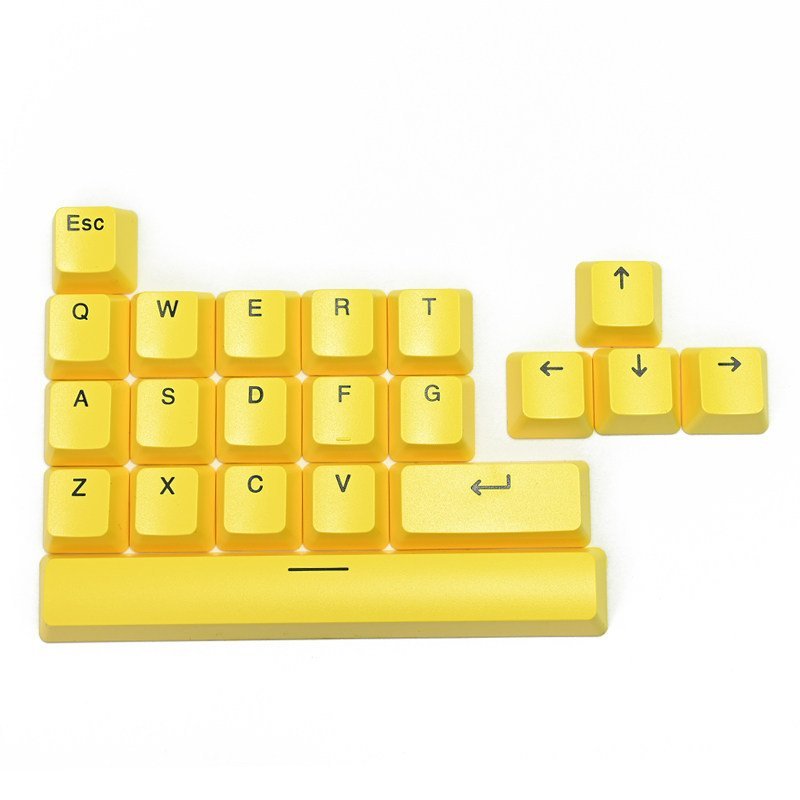 Conjunto de teclas lolwasd com barra de espaço alta, teclas mecânicas PBT resistentes ao desgaste, teclas direcionais pa