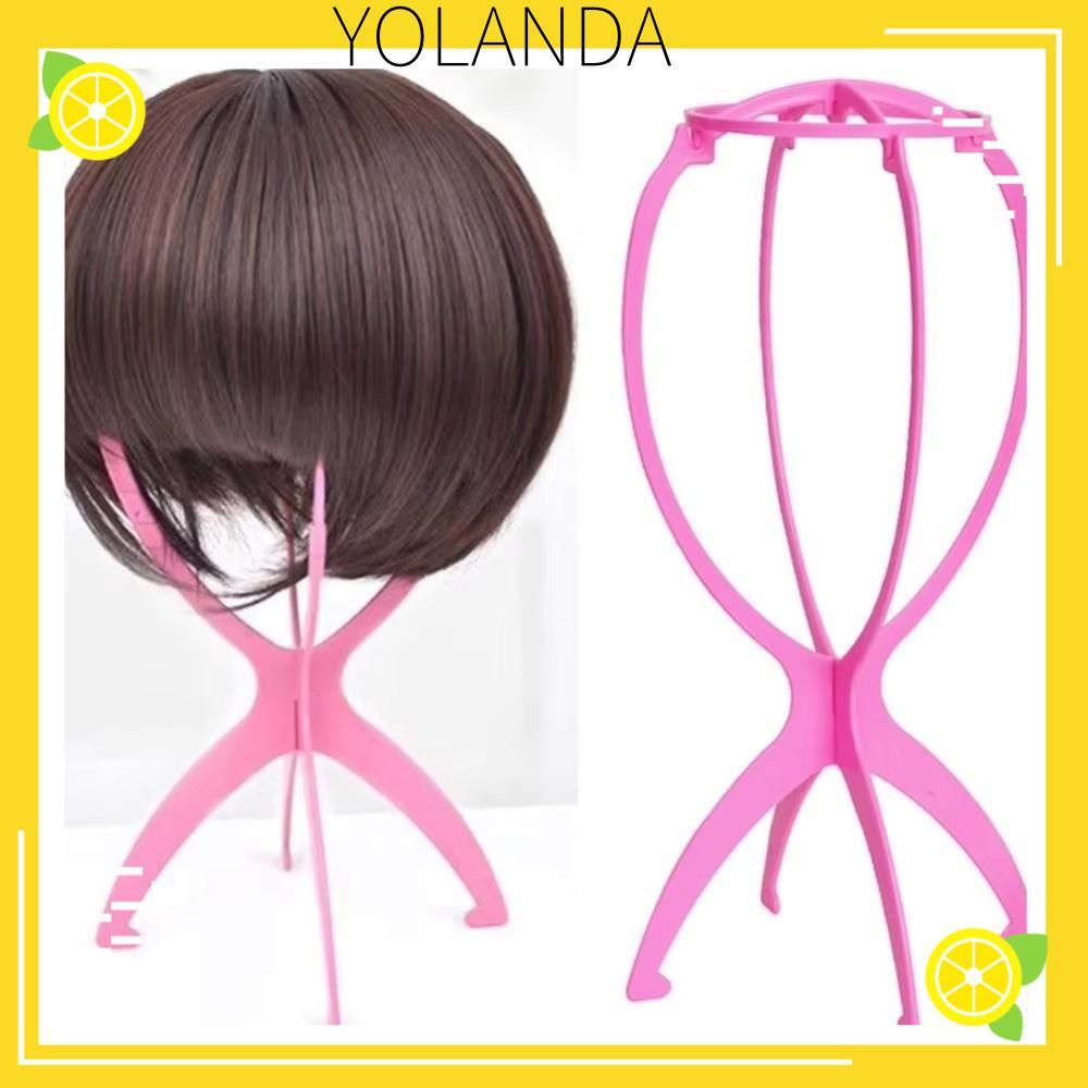 Suporte De Cabeça De Manequim De Plástico YOLANDAGOODS , Peruca Dobrável Portátil Oco , Ajustável
