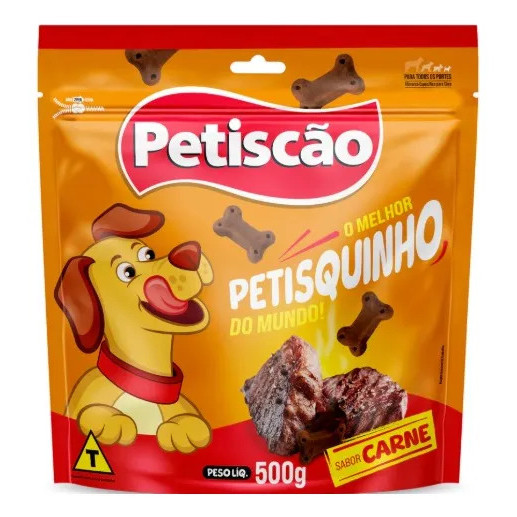 Bifinho Petiscão Sabor Carne Formato Ossinho 500g