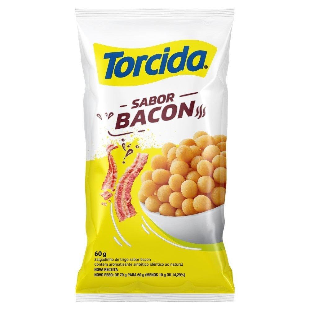 Salgadinho Torcida Bacon 60g - Embalagem com 24 Unidades