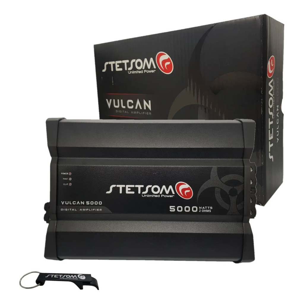 Módulo Stetsom Vulcan 5000w Rms Full-range 2 Ohms 1 Canal