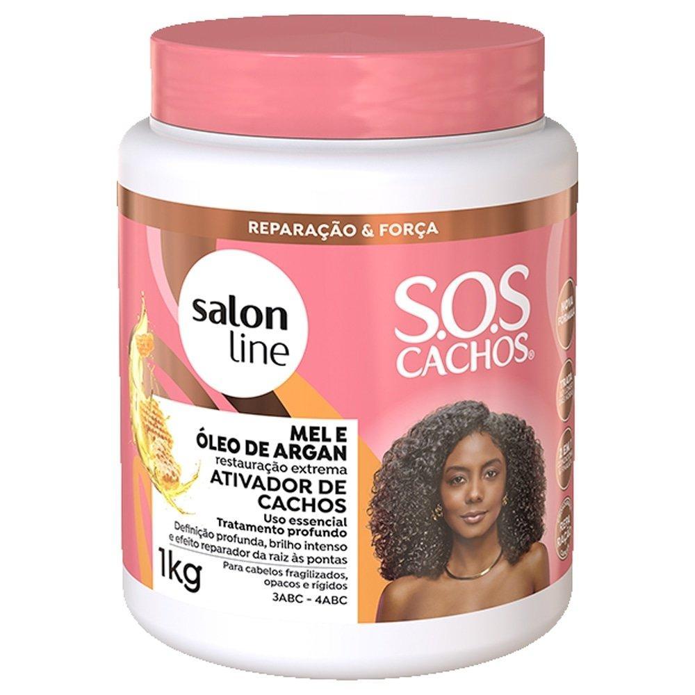Ativador de Cachos SOS Cachos Mel e Óleo de Argan 1Kg