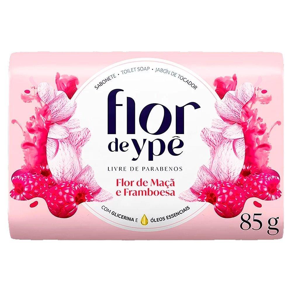 Sabonete Ypê Flor de Maça e Framboesa 85g Embalagem com 12 Unidades
