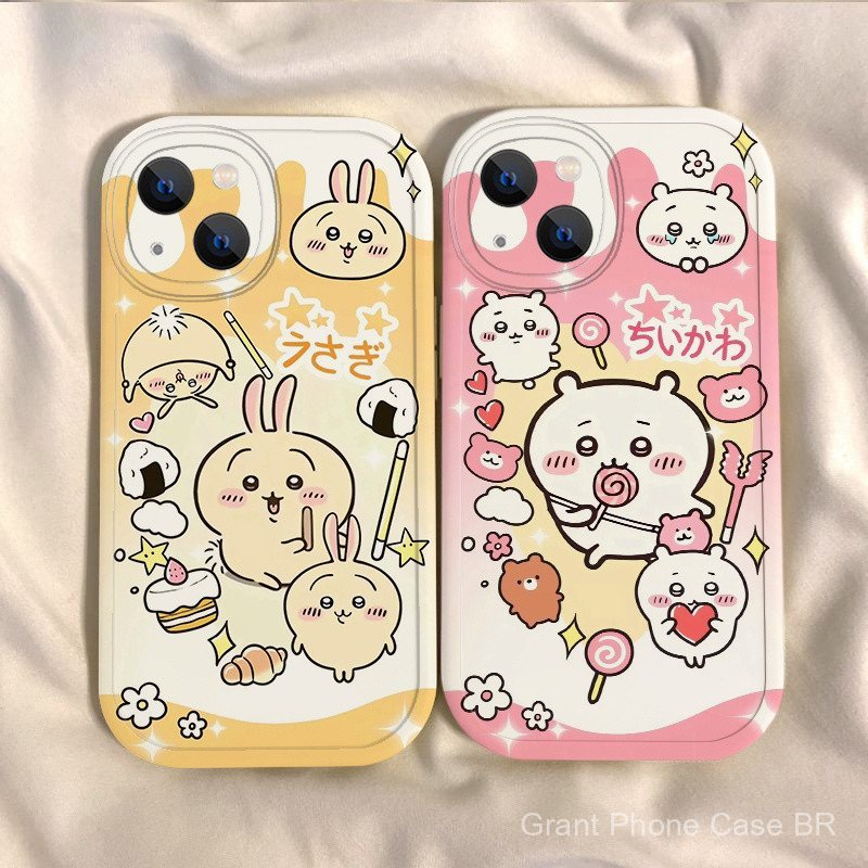 Capa Protetora Fofa Chiikawa para Celular OPPO A3s A5 A5s A7 A8 A9 A11 A11 A12 A15 A16 A17 A18 A31 A32 A33 A35 A38 A52 A