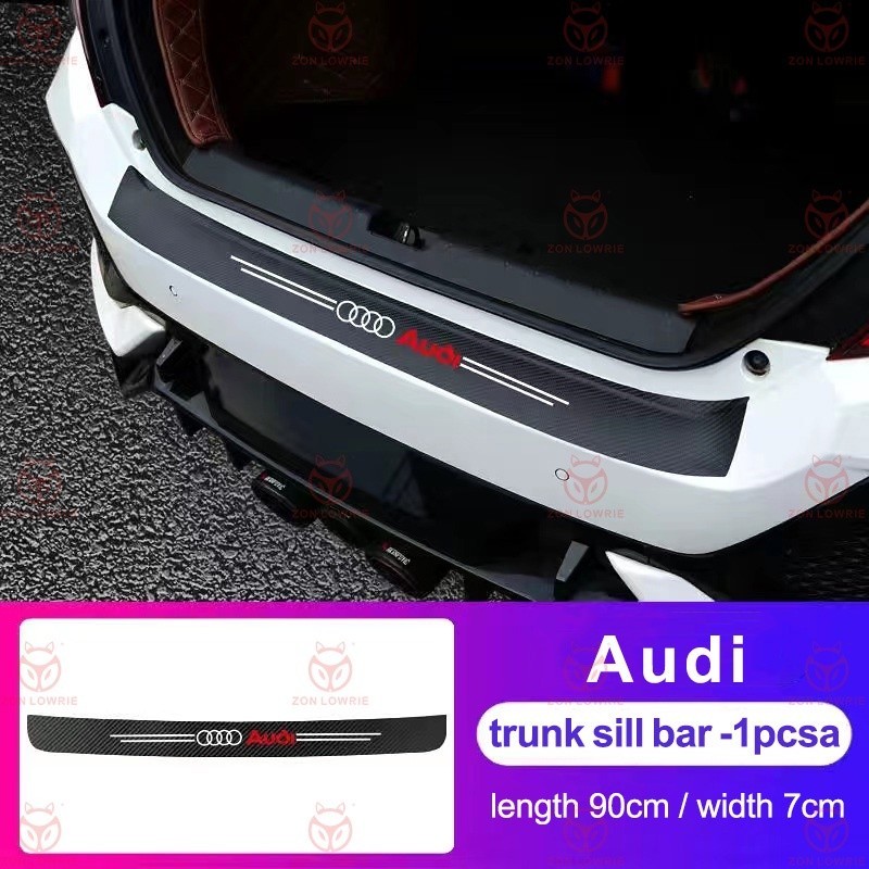 Adesivo De Para-Choque Traseiro De Fibra De Carbono , Protetor Audi TT R8 A5 Q5 A4 A7 A1 A3 Q7 A6 Q3 Q8 A8 Q2