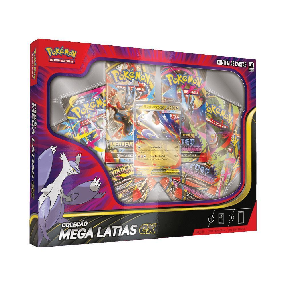 49 Cartas Mega Latias Ex Box Pokémon Copag / 49 Cartas