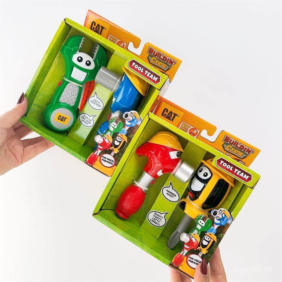 Conjunto de Ferramentas Interativas em Inglês Exportável: Chave de Fenda, Martelo, Chave Inglesa, Brinquedo de Engenhari