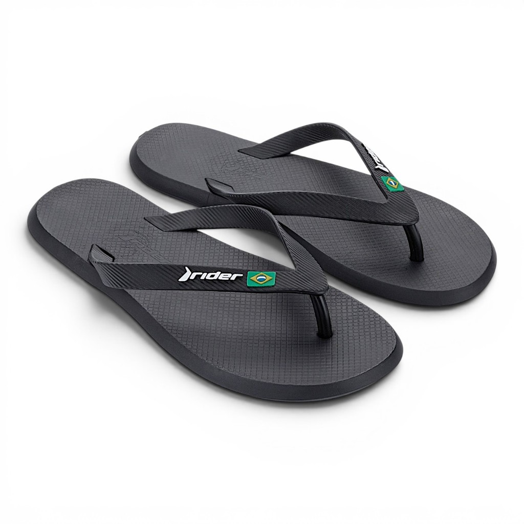 Chinelo Rider Masculino R1 Bandeira Brasil Leve Macio