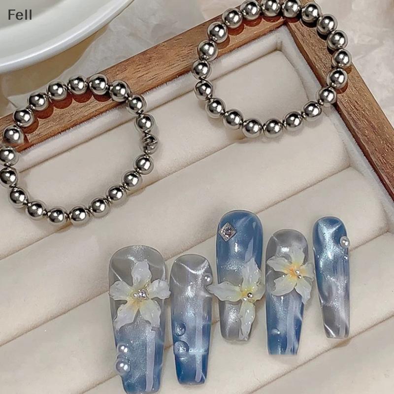 [Fel] 20 Pçs/Set Pequenas Contas Magnéticas Redondas Para Pintura Olho De Gato Unhas Art Design Gel Polonês Ferramenta Í