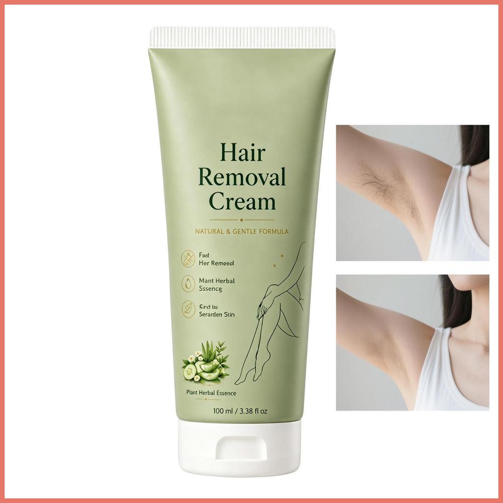 Creme De Remoção De Pelos Faciais , 100ml , Loção Nutritiva E Calmante , Pele Sensível , Removedor Corporais Para Braços