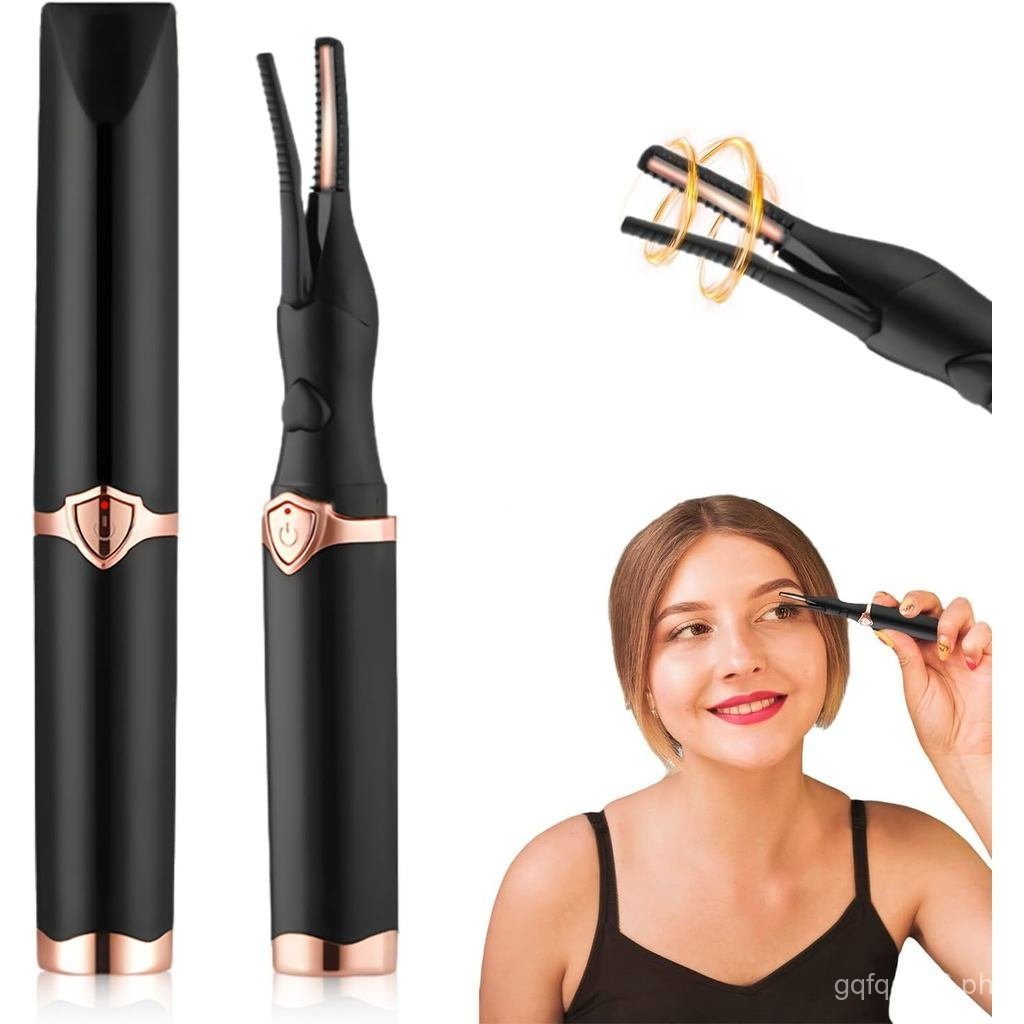 Curvador de Cílios Elétrico para Cílios Glamorosos Instantâneos, Curvador de Cílios Aquecido, Mini Curvador de Cílios El