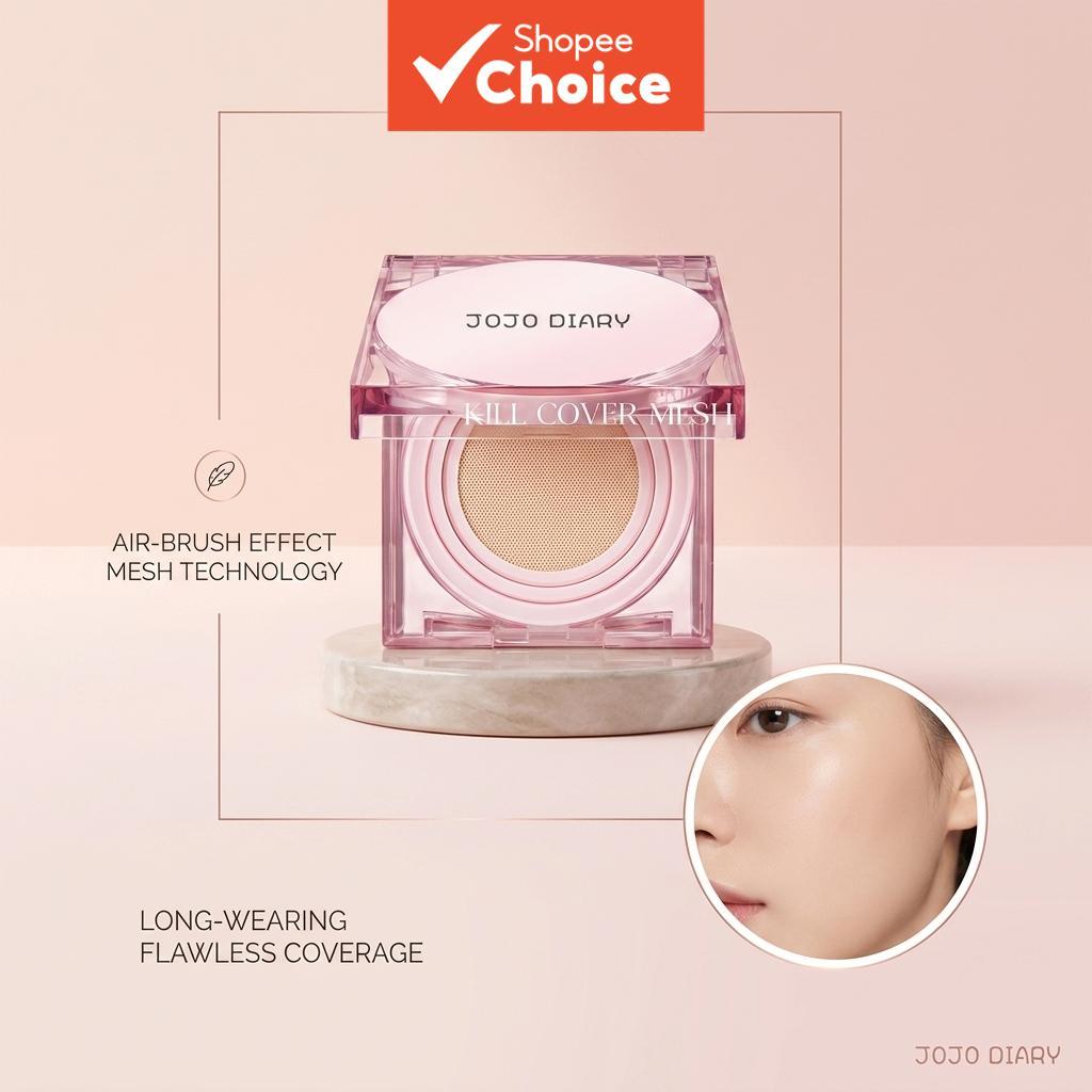 Creme BB em almofada de cristal rosa, controle de oleosidade, base de longa duração, corretivo, hidratante, leve, BB