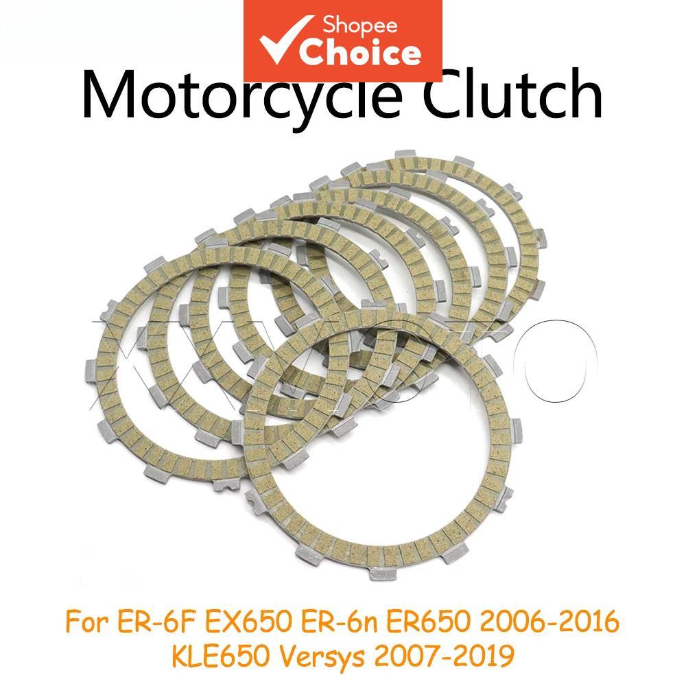 Para Kawasaki ER-6F EX650 ER-6n ER650 2006-2016 KLE650 Versys 2007-2019 Kits de Placas de Embreagem Acessórios para