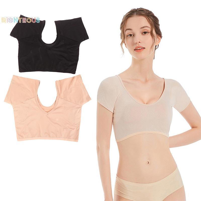 Rightrous Camiseta Forma Almofadas De Suor Lavável Axilas Reutilizáveis Perfume Absorvente Guardas Desodorante Para Mulh