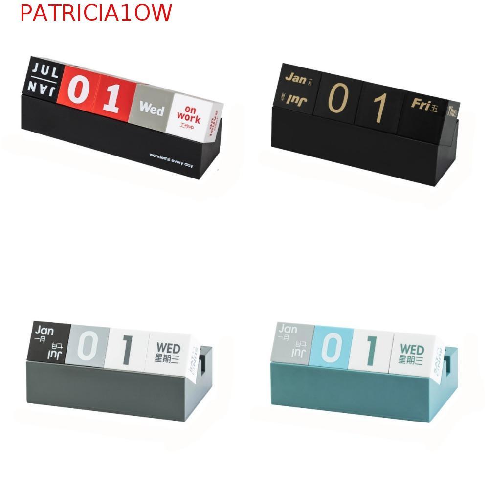 PATRICIA1OW Calendário Perpétuo Em Formato De Cubo , Enfeites , Calendários De Mesa Multifuncionais Criativos , Mini