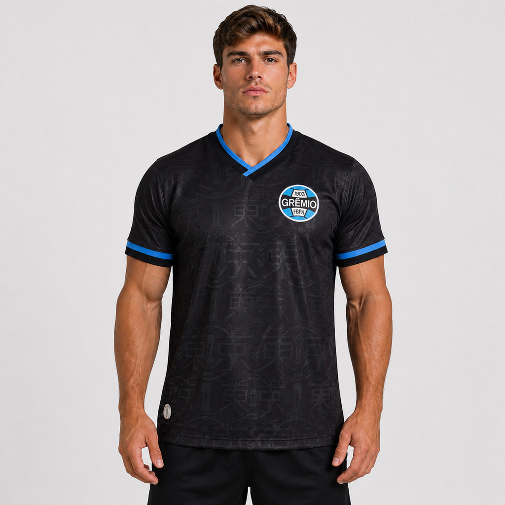Camisa Grêmio Retrô Tokyo 1983 Preta
