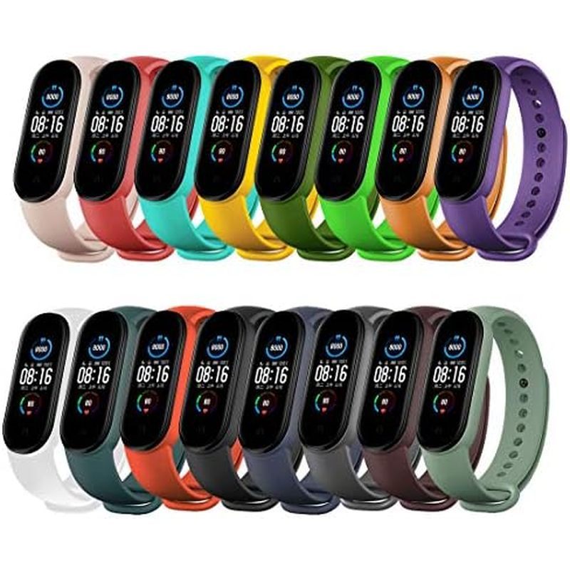 Pulseiras De Reposição Yuulol Compatíveis Com Xiaomi Mi Band 6/5/Amazfit 5 , Sil