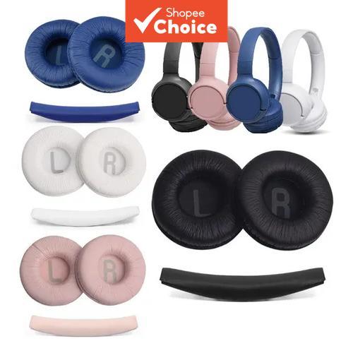Almofadas de espuma para fones de ouvido, par de reposição compatível com JBL Tune 600 BT, T500, T510BT, T450, T450BT