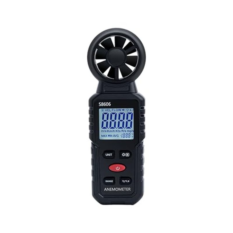 Medidor De Vento Anemômetro Digital Portátil Mcbazel 3 Em 1 , Medição De Velocidade Do De Alta Precisão , Com Luz De Fun