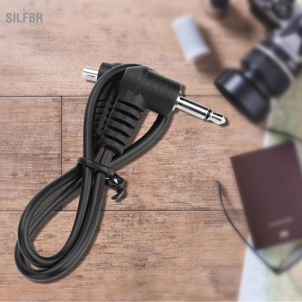 silfbr 3,5 mm Jack Plug Flash Sync Cabo Robusto e leve Conexão para PC Ideal para uso externo