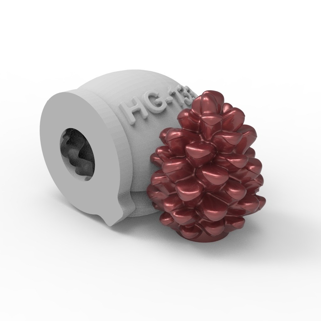 Molde Forma de Silicone Mini Pinha para Lembrancinha Sabonetes e Velas Artesanais Natal Fim de Ano