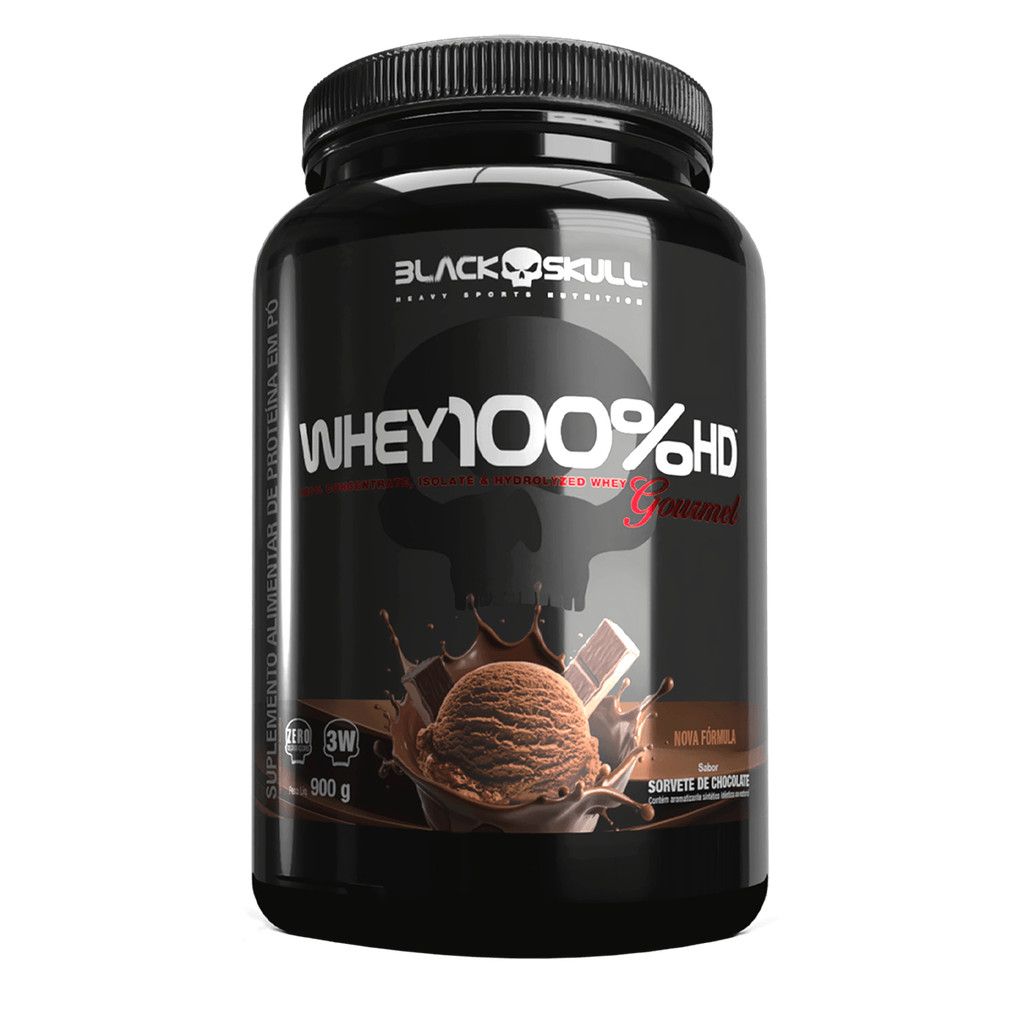 Whey 100% HD Gourmet -  900g - Black Skull