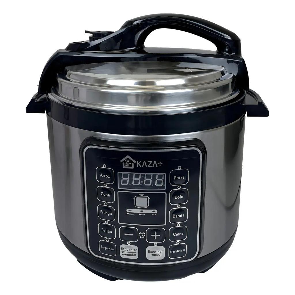 Imagem Panela de Pressão Elétrica Aço Inox 5 Litros 1000w Kasa+