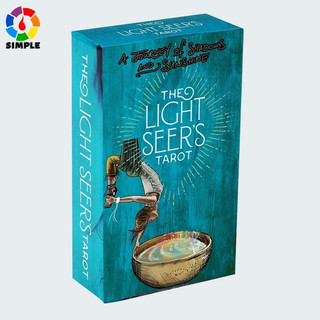 78 Cartas de Tarot Light Prophet, adequadas para jogos de mesa, cartas criativas, cartas oráculo JJLU.