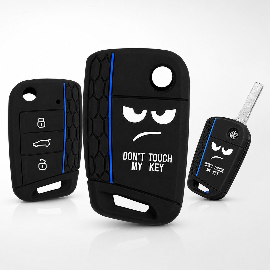 Capa Silicone Chave Canivete Vw Nivus T-cross Tera Novo Golf Polo Virtus Jetta Taos Tiguan 3 botões Volkswagen presença