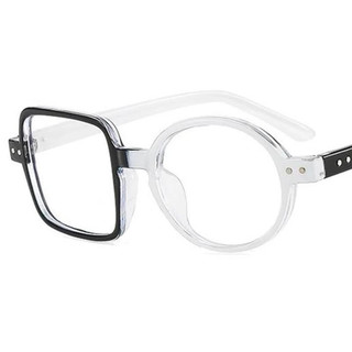 Óculos Unissex Redondos Quadrados Estilo Hip Hop Lentes Transparentes GFRC AZBG