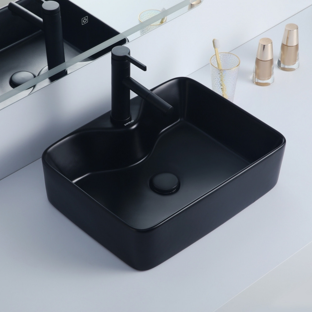 Cuba Deend De Cerâmica PrismaNero Para Banheiro 48x37x13cm em Oferta na Shopee