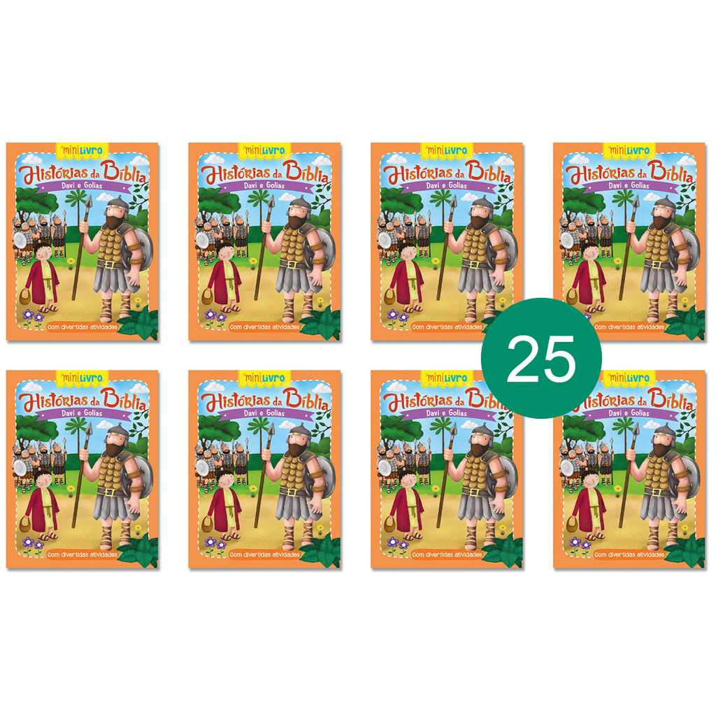 Davi e Golias - Kit 25 Livrinhos Lembrancinha de Festa Sacolinha Aniversário em Oferta na Shopee