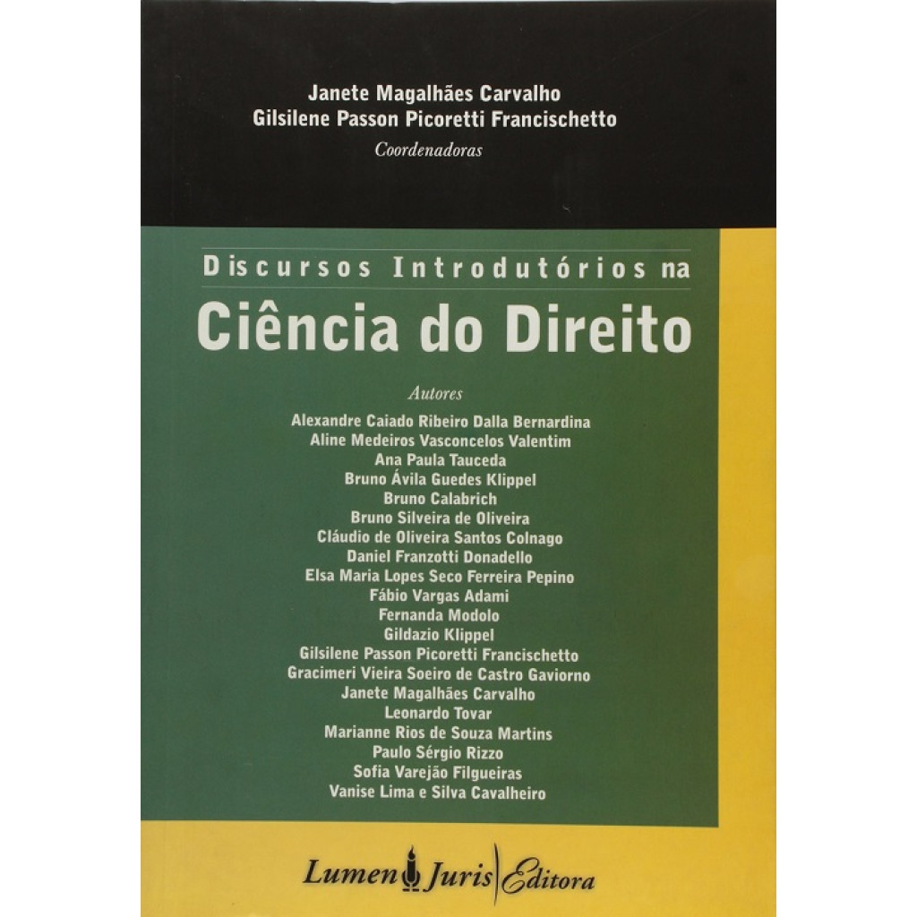 DISCURSOS INTRODUTORIOS NA CIENCIA DO DIREITO