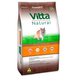 Ração PremieR Vitta Natural gatos adultos castrados frango & cereais integrais 3,0kg