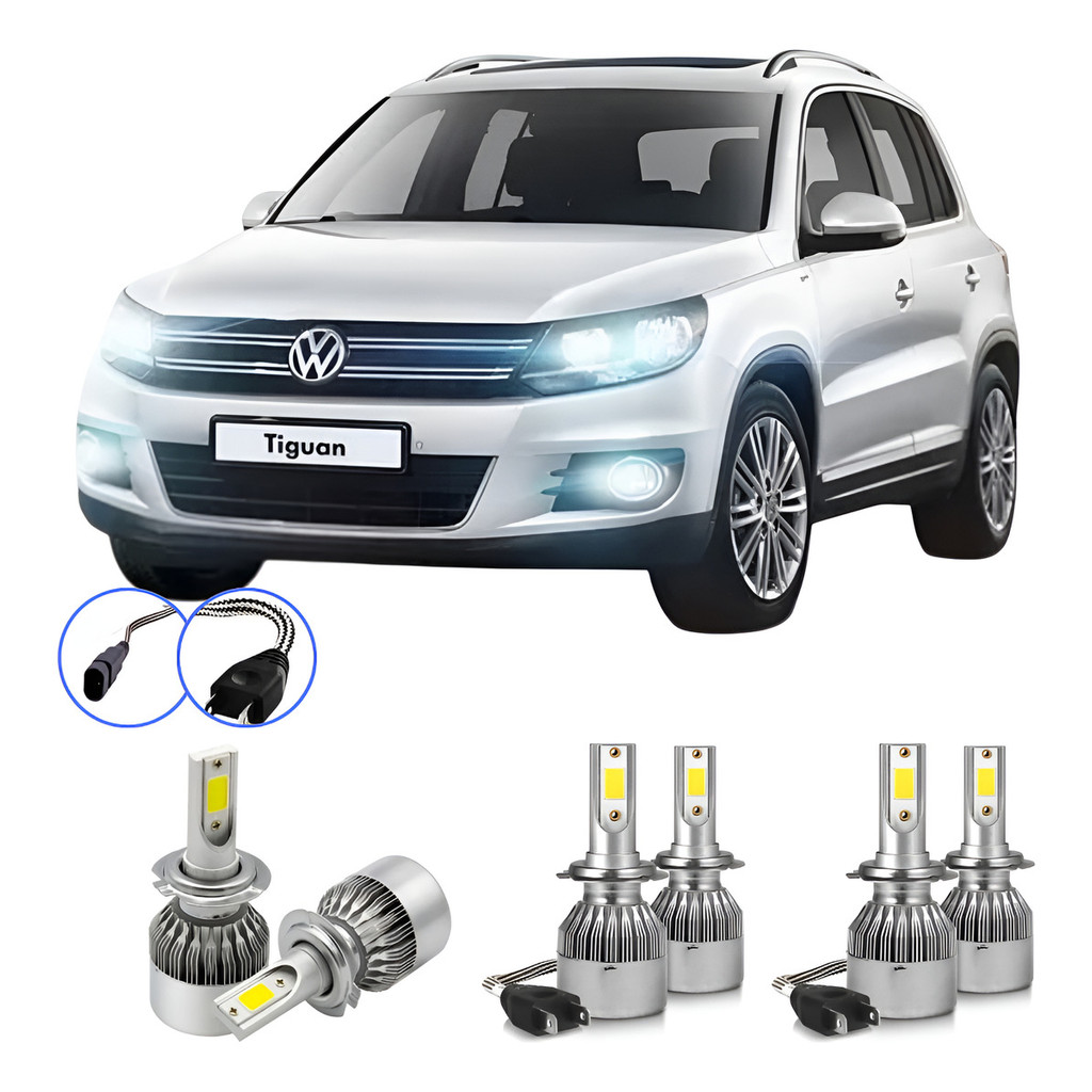 LED V10 para Volkswagen Tiguan 2009 a 2017 em Oferta na Shopee