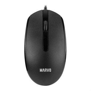 Mouse Marvo MS003, 1000DPI, 3 Botoes, Preto, MS003-BK em Oferta na Shopee